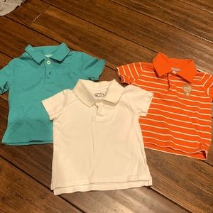 3 polo shirts